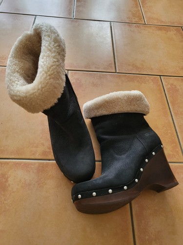 Ugg lederstiefelette mit - lederstiefelette,